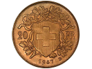 Swiss and French 20 Francs